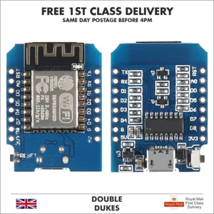 D1 MINI ESP8266 NODEMCU ESP WIFI 4M BYTES PLACA DE DESARROLLO IOT MICRO/USB-C - REINO UNIDO - Imagen 1 de 10