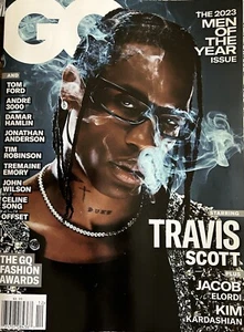 GQ Magazine (Dec 2023/Jan 2024) TRAVIS SCOTT; Kim Kardashian - Picture 1 of 1