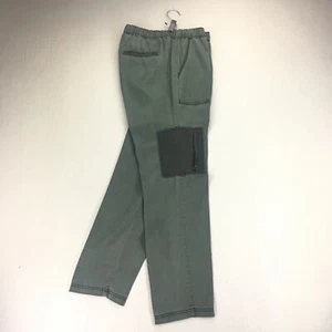 Anthropologie Hei Hei Cargo Pants Women's 30 Olive Straight Cut Pockets Tencel - Picture 1 of 14