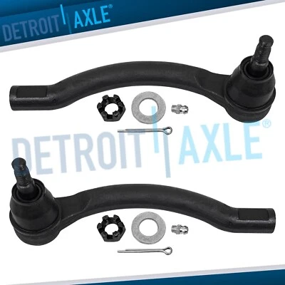(2) Front Left Right Outer Tie Rod Ends for 13-18 Nissan Altima / 16-19 Maxima - Image 1 of 4