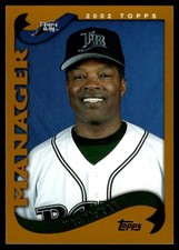 2002 Topps Hal McRae Baseball Card Tampa Bay Devil Rays #284