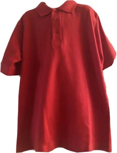 Elder, Unisex Short Sleeve Pique Knit Polo, Red, NWT, Youth Sizes - Picture 1 of 1