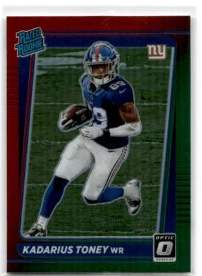 2021 Donruss #P-264 Kadarius Toney Red Green Optic Preview New York Giants - Image 1 of 2