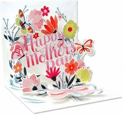 Mother's Day Greeting Card 3D Pop Up Card Springtime Bouquet Up With Paper  - Image 1 of 4