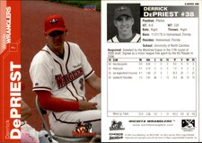 Derrick DePriest 2006 Choice Wichita Wranglers #06 Card *AutographDen*