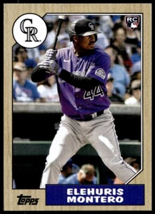 2022 Topps Update #T87C-29 Elehuris Montero 1987 Topps Chrome Silver Packs NM/MT - Picture 1 of 2