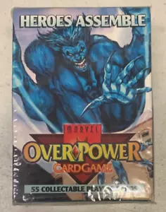1995 Fleer Marvel Heroes Assemble Overpower Card Game Starter Deck Beast Sealed - Picture 1 of 2