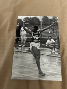 ELFENBEIN CROCKETT signed 4x6 Foto 100 YARD SPRINTER AUTOGRAMM - Bild 1 von 1