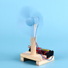 1Pc Blue DIY Electric Fan Experiment Model Physics Science Elementary Educati F?
