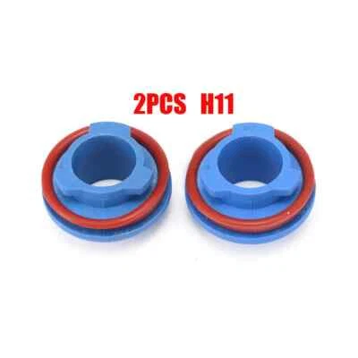 2X H11 LED Car Headlight Bulb Base Adapter Socket Retainer Holder Replacement - Image 1 of 4