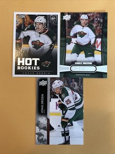 Jonas Brodin Minnesota Wild 3 Card Lot Overtime Score Rookie