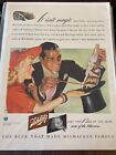 Vintage 1942 Schlitz Beer Magician Pulling Rabbit With Beer Bottle From Hat ad