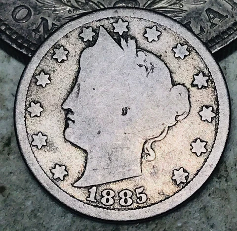 1885 Liberty V Nickel 5 Cents 5C Ungraded Key Date Choice US Type Coin CC16569 Cover