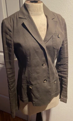 Theory linen blazer with pockets, Very Flattering And Great For Summer Size 0 - Image 1 of 4