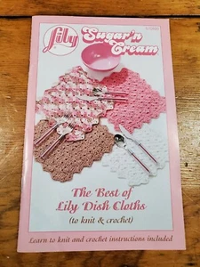PAÑOS DE PLATO DE CREMA LILY SUGAR'N APRENDE A CROCHET PATRÓN ENVÍO GRATUITO - Imagen 1 de 2