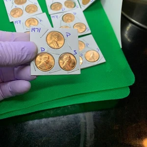 1971 Penny's Both "P,D,& S" Very Nice coins. B/U - Picture 1 of 10
