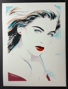 Dennis Mukai Edición Limitada Serigrafía Firmada a Mano Impresión Numerada “Tarde con Julie” - Imagen 1 de 3