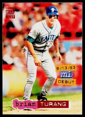 1994 Stadium Club - Brian Turang #177 - Seattle Mariners *EX* - Image 1 of 2