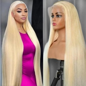 613 Lace Front Wig Human Hair 30Inch 613 HD Lace Frontal Wig 210% Density 13x... - Picture 1 of 8