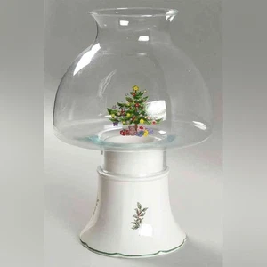 Lámpara de huracán y cúpula de vidrio vintage Nikko Japón | Árbol de Navidad navideño - Imagen 1 de 11