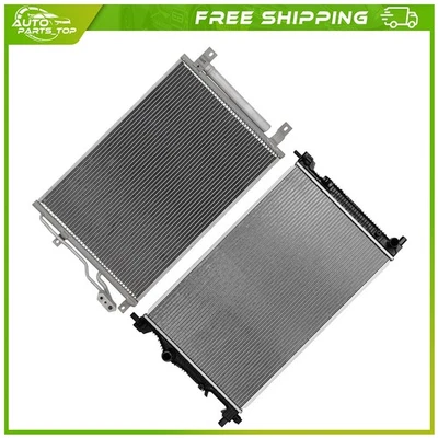 Kit de refrigeración de radiador y condensador de aire acondicionado de aluminio para Dodge Dart 2013-2015 2016 Foto 1 de 4