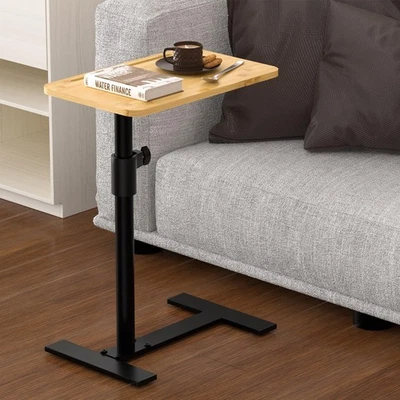 Диван подлокотник поднос стол - 360 ° бамбука поворотный ТВ-подносы - высота регулируемый сиденье... - Изображение 1 из 4