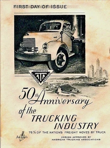 🚩FDC 1953 SC #1025 Artcraft Cachet -🚚Truckers 50th - Los Angeles CA - 💥HTF💥 - Bild 1 von 3