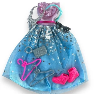 Barbie Princesa Aventura Vestido Vestido Lote: Botas, Collar, Monedero, Accesorios - Imagen 1 de 8