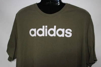 ADIDAS MEN'S GREEN S/S T-SHIRT SZ: 4XL 4X PRE-OWNED - Image 1 of 2