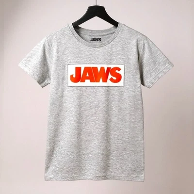 Camiseta Jaws Universal Studios Gris Gráfico Mujer Pequeña Película Parque Temático Camiseta Foto 1 de 4
