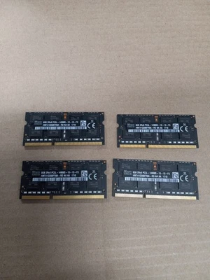 32GB (4 x 8GB) SK Hynix HMT41GS6BFR8A-PB PC3L-12800S DDR3 SODIMM Laptop RAM 32GB - Image 1 of 3