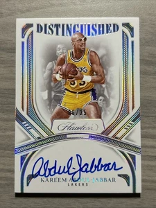 2024 Panini Flawless Kareem Abdul-Jabbar Distinguished On Card Auto #/25 Lakers - Picture 1 of 10