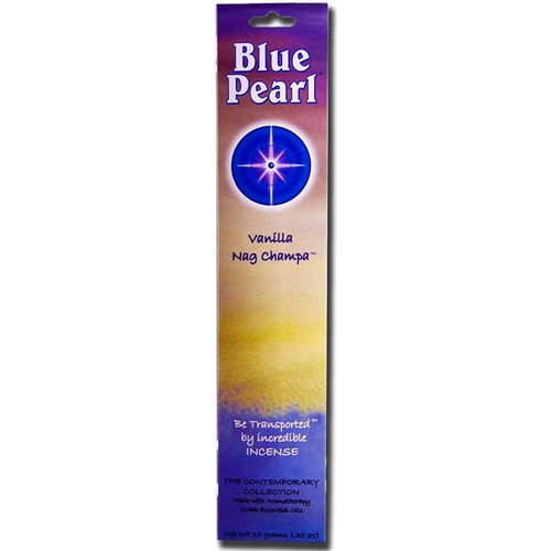 Blue Pearl Yellow Jasmine (Parijat) Incense - 10 Gram Box, Handmade With Natural Ingredients, Contemporary Collection
