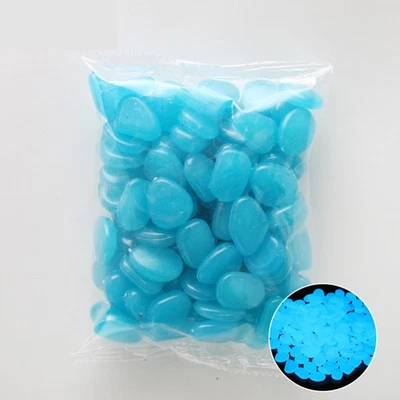 100 Piezas Piedras Iluminadas Decoración Acuario Piedras Decorativas Pecera Guijarros Foto 1 de 4