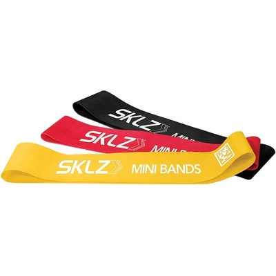 Paquete de 3 mini bandas de entrenamiento de resistencia SKLZ - multicolores Foto 1 de 3