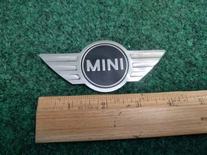 Mini OEM Cooper Front Hood 4.5" Emblem Badge Logo Nameplate Name Plate Tin 2S2 - Picture 1 of 5
