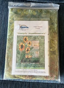 2004 Simply Sunflowers Kit Quilt Pattern And Fabric by Ruth Blanchet 29 x 34 - Picture 1 of 4