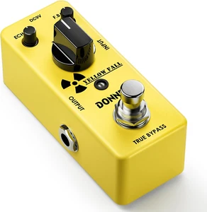 Pedal de retardo de guitarra para pedaleras, guitarra eléctrica, retardo analógico de caída amarilla M - Imagen 1 de 26