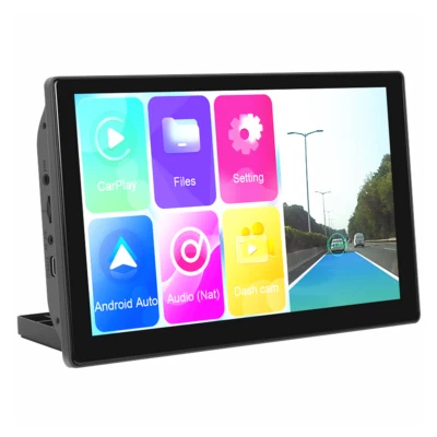 Car Monitor ADAS Front Dash Cam Foldable Wireless For Apple Carplay Android Auto - Image 1 of 4