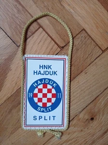 HAJDUK SPLIT Croacia Pequeño Banderín Fútbol Club Fútbol - Imagen 1 de 1