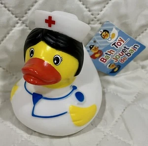 Rubber Duck Nurse 3.5 inch For Bath Tub Toy Pool Jeep NEW With Tag Ducky - Picture 1 of 4