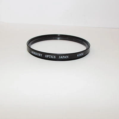 Used Merkury Optics UV 62mm Lens Filter Made in Japan O301050 - Image 1 of 2
