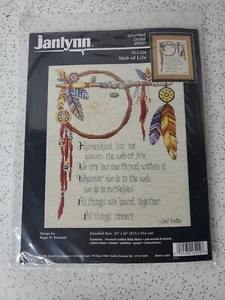 Vintage Janlynn Counted Cross Stitch Kit 1996 Web of Life 13-224 New In Package - Picture 1 of 2