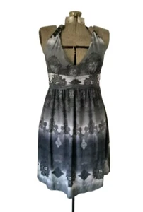 Damen Neckholder Sommerkleid Gr. LG Boho Babydoll Kleid feminin romantisch Goth Lagaci - Bild 1 von 10