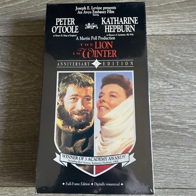 The Lion in Winter VHS Tape Movie Full Screen Katherine Hepburn Peter O'Toole - Image 1 of 4