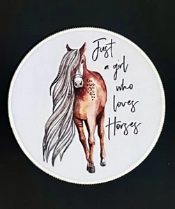 Mauspad "Just a Girl Who Loves Horses" - Bild 1 von 1