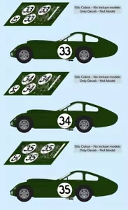Decals Bristol 450 Coupe Le Mans 1954 33 34 35 1:32 1:24 1:43 1:18 slot calcas - Bild 1 von 4