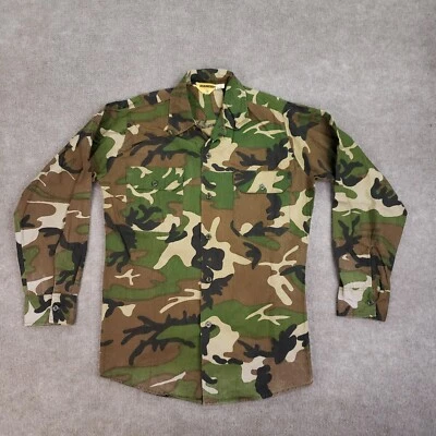 Vintage Ranger Woodland Camo Shirt Mens Medium Green Brown Hipster Hunting Retro - Image 1 of 4