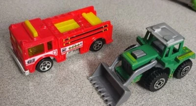 1976 Matchbox Diecast Superfast No. 29 Tractor Shovel & Metro Fire Truck 122 NM - Image 1 of 4