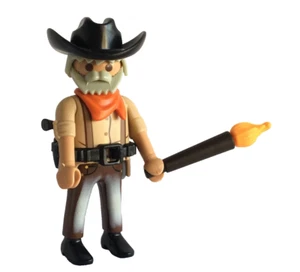 Playmobil American Cowboy w/ gun  - western Sheriff - C28 - Picture 1 of 4